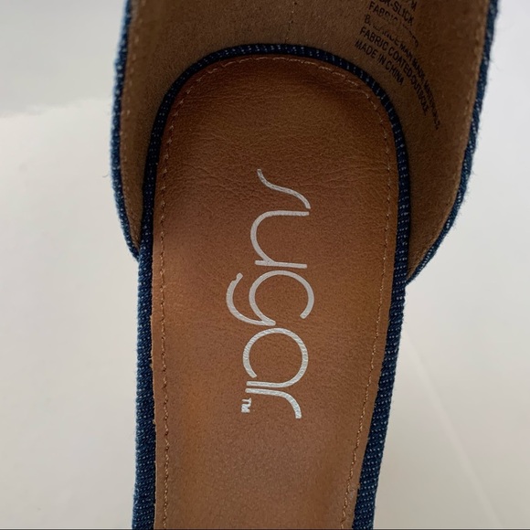 Sugar Women’s Slick Fabric Open Toe Casual Ankle Strap Sandals Size US 6 M NEW - Picture 7 of 10